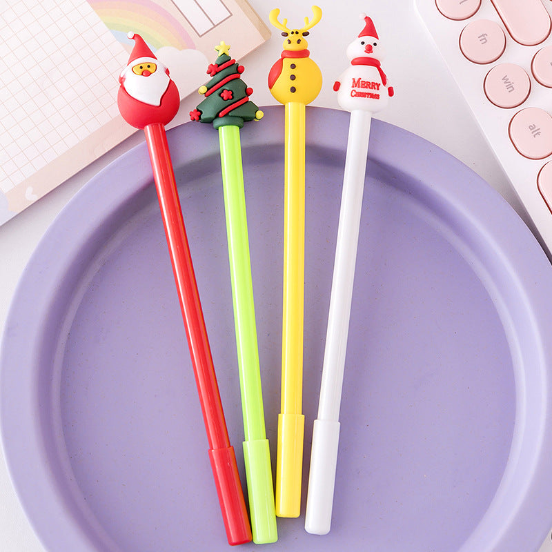 Wholesale Christmas Cartoon Plastic Rollerball Pen